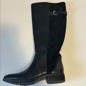 Sam Edelman Black Leather and Suede Over the Knee Boots sz 7.5